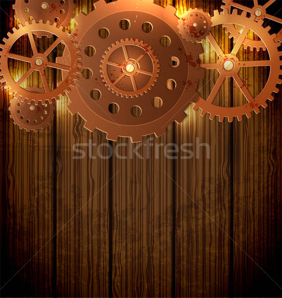 Foto stock: Steampunk · artes · resumen · industrial · estilo · fondo