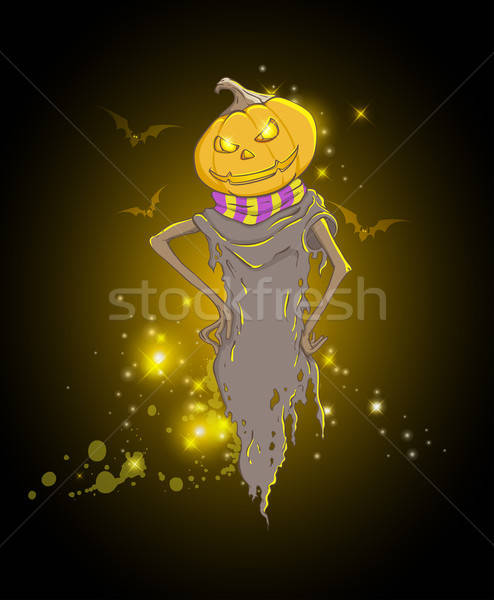 Background with spooky pumpkin Stock photo © Artspace