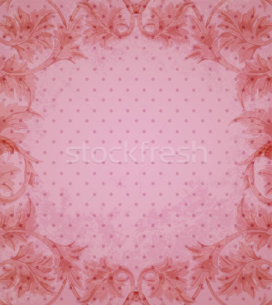 ヴィンテージ フローラル ピンク 装飾的な 要素 テクスチャ ストックフォト © Artspace