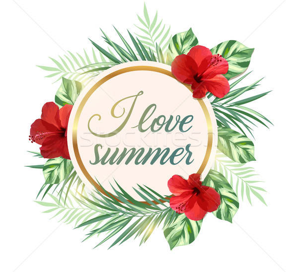 Summer tropical background Stock photo © Artspace
