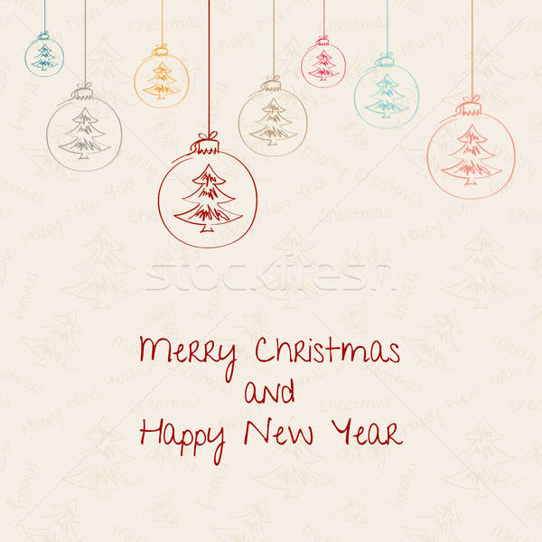 Christmas dekoracje wyboru papier pakowy wzór Zdjęcia stock © artsvitlyna