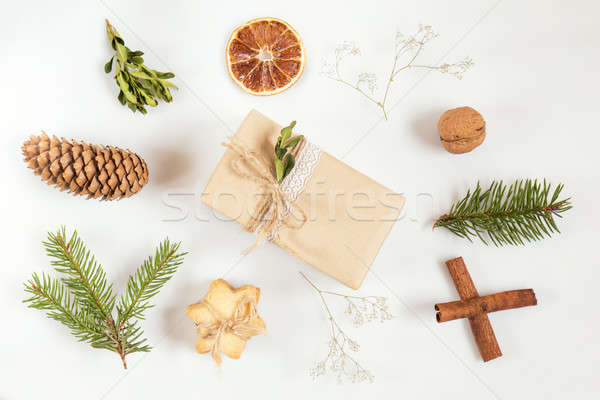 Christmas and New Year light composition Stock photo © artsvitlyna