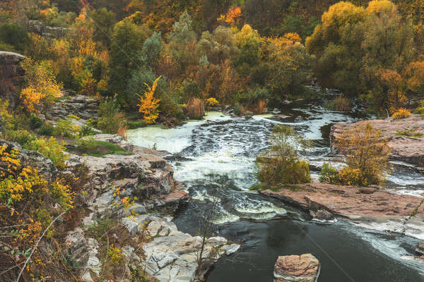 Magnificent river canyon in the fall Stock photo © artsvitlyna