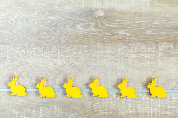 Easter holiday composition in yellow colors Stock photo © artsvitlyna