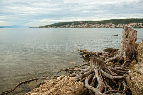 Mare spiaggia nubi costruzione panorama Ocean Foto d'archivio © arturkurjan