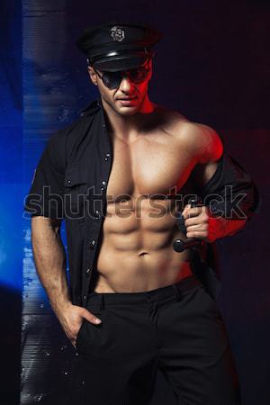 Sexy uomo buio sesso nudo salute Foto d'archivio © arturkurjan