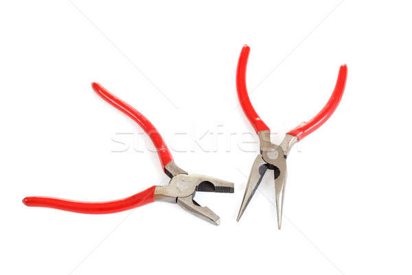 red pliers isolated on white Stock photo © artush