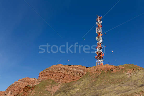 Radio tower on the island Stock photo © artush