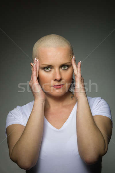 Belle milieu âge femme cancer patient Photo stock © artush