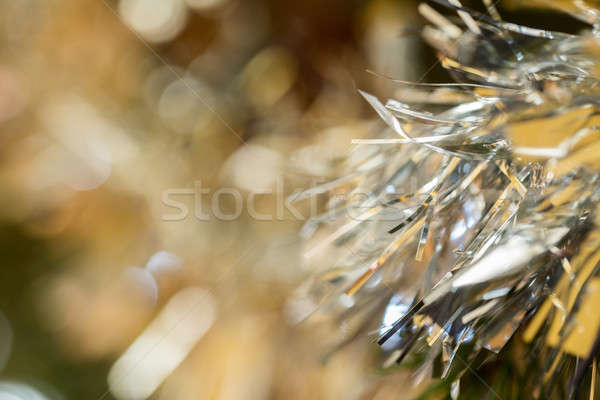 Resumen amarillo Navidad árbol de navidad luz arte Foto stock © artush