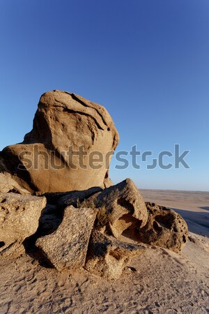 Rock formation in Namib desert in sunset, landscape Stock photo © artush
