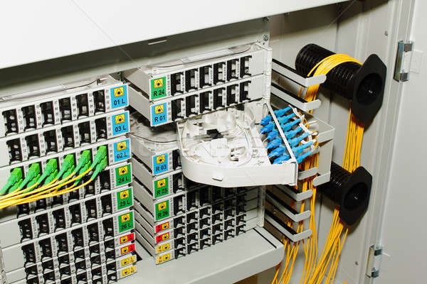 fiber optic cable management system Stock photo © artush