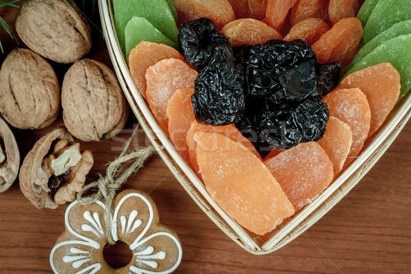 Christmas Dried Fruit and Nuts  Stock photo © artush