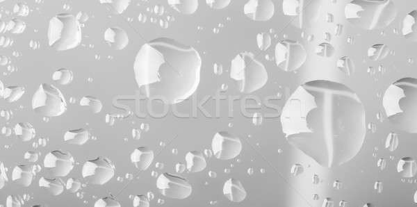 macro of water drops glass Stock photo © artush