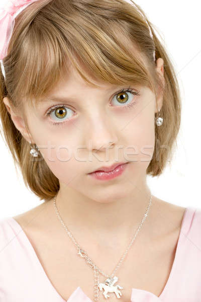 Stock photo: Studio portrait of young beautiful girl