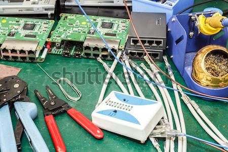 electronics equipment assembly workplace Stock photo © artush