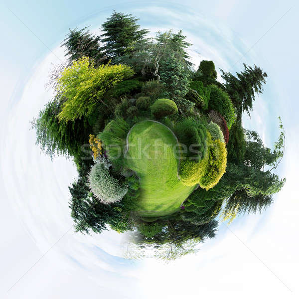 planet of Beautiful spring garden design Stock photo © artush