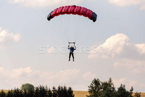unidentified skydivers, parachutist Stock photo © artush
