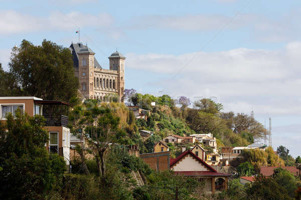 Panorama Madagascar kort arme stad Stockfoto © artush