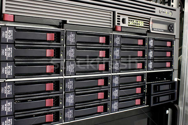 Datenspeicherung Rack Server Rechenzentrum Backup Stock foto © artush