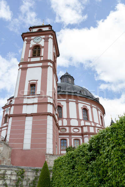 Stock foto: Berühmt · Barock · Tschechische · Republik · Himmel · Frühling · Gras