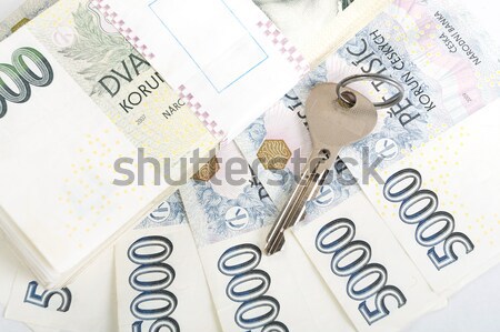 Foto stock: Checo · billetes · valor · uno · dos · mil