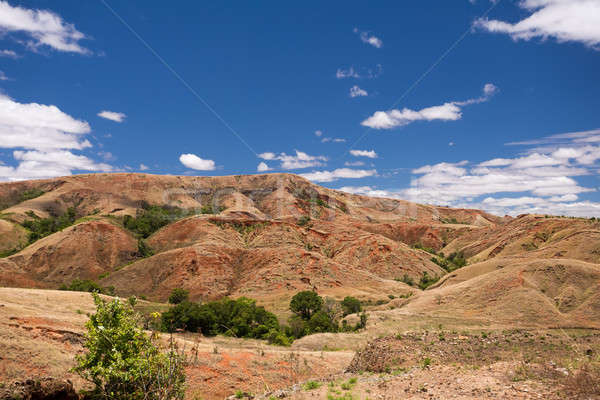 Traditional Madagascar highland landscape Stock photo © artush