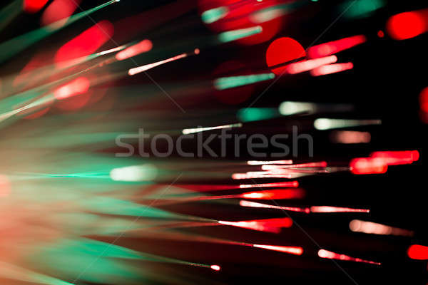 optical fibres abstract blurred technology background Stock photo © artush