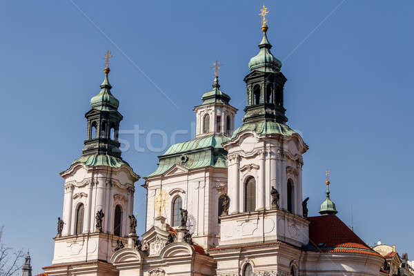Prague Saint Nicholas church Stock photo © artush