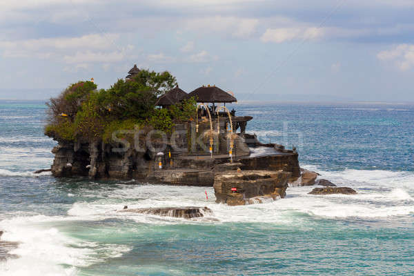 Tanah Lot Temple on Sea in Bali Island Indonesia Stock photo © artush