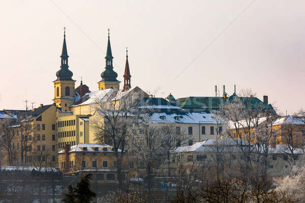 Panorama of city hall in Jihlava, Czech Republic Stock photo © artush