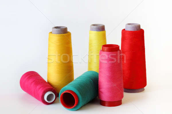 colored thread to sew on white  Stock photo © artush