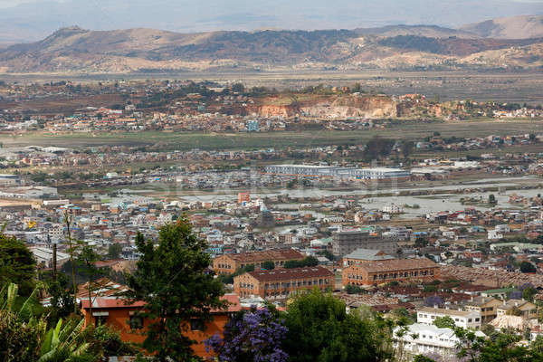 Paisaje urbano Madagascar corto pobres ciudad Foto stock © artush