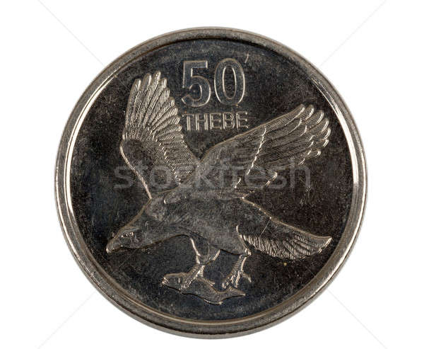 Detail of Botswana Pula thebe coin Stock photo © artush