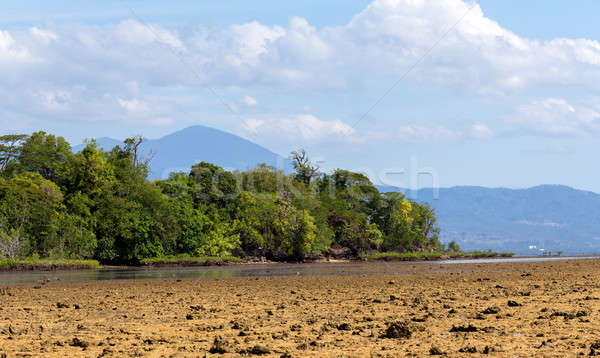 Indonesisch landschap traditioneel hemel water bos Stockfoto © artush