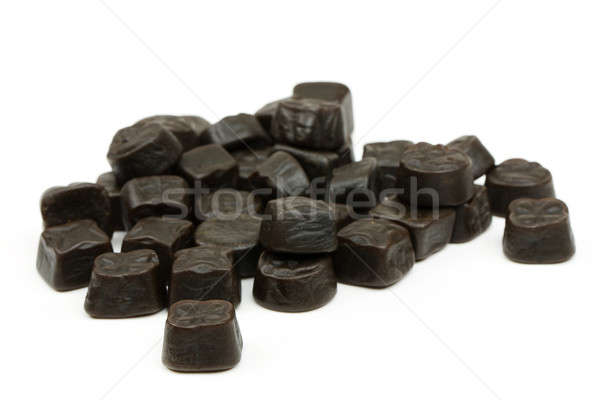Czarny candy słodycze odizolowany biały Zdjęcia stock © artush