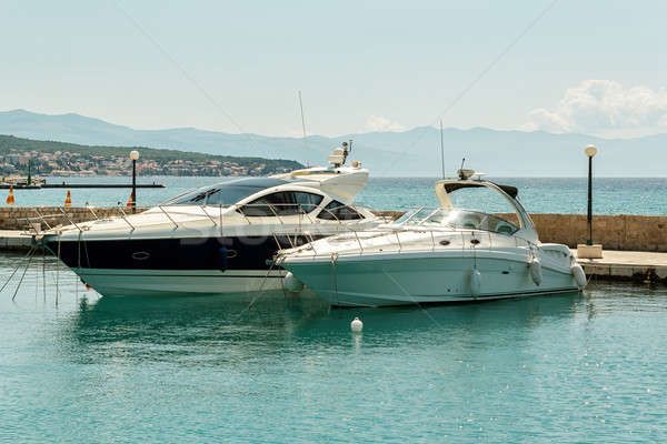 two luxury yachts Stock photo © artush