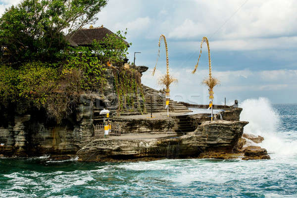 Tanah Lot Temple on Sea in Bali Island Indonesia Stock photo © artush