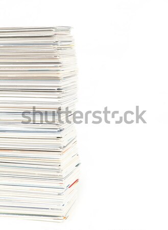 stack of business cards on the table isolated Stock photo © artush