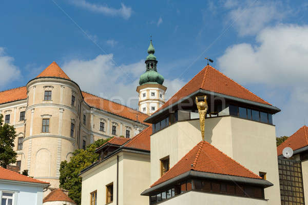 Stock photo: castle in city Mikulov in the Czech Republic