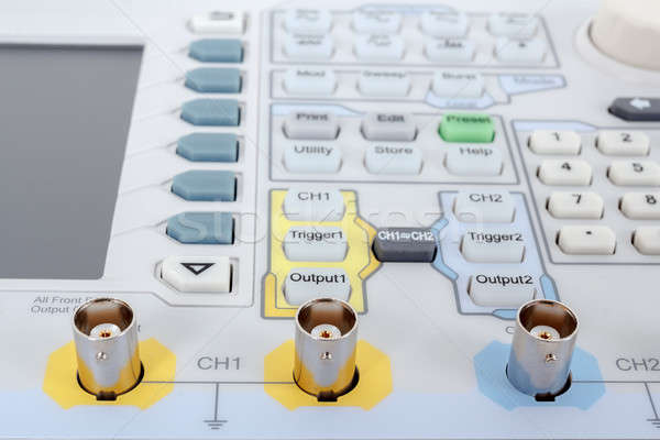 keyboard of professional modern test equipment - analyzer Stock photo © artush