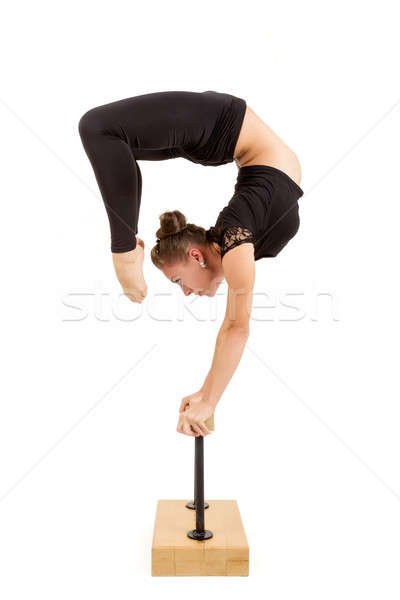 Genç profesyonel jimnastikçi kadın güzellik Stok fotoğraf © artush