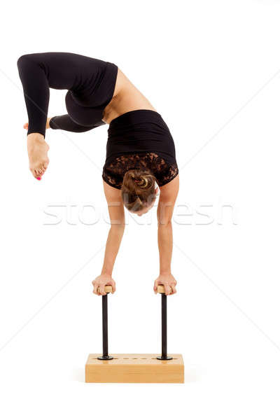 Genç profesyonel jimnastikçi kadın güzellik Stok fotoğraf © artush