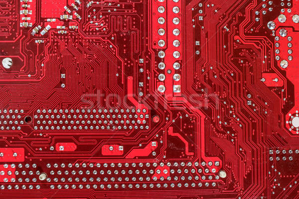 Közelkép számítógép áramkör alaplap elektronikus nyáklap Stock fotó © artush