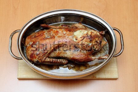 roast duck in the pan Stock photo © artush