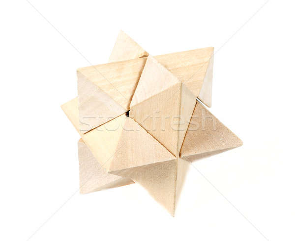 solved wooden puzzle Stock photo © artush