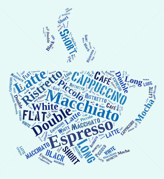 coffee drinks words cloud collage Stock photo © artush