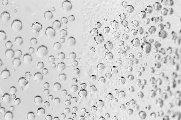 macro of sparkle water drops glass Stock photo © artush