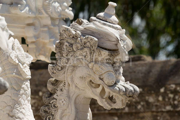 Statue detail Hindu temple at Pura Sahab Stock photo © artush