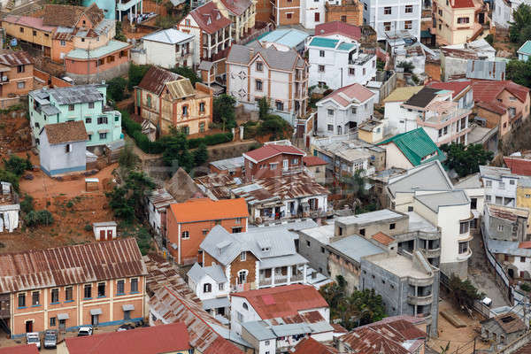 Stadsgezicht Madagascar kort arme stad Stockfoto © artush